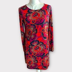 Trina Turk Abstract Floral Print Dress